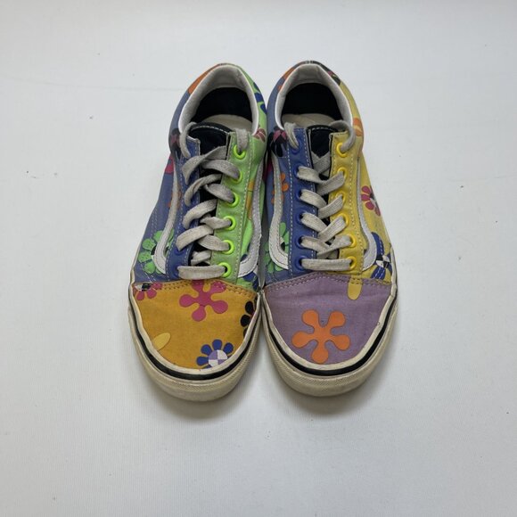 Vans Old Skool 36 DX Pyschedelic Floral AOP Boho Groovy Multicolor Women 7 US - Picture 5 of 14